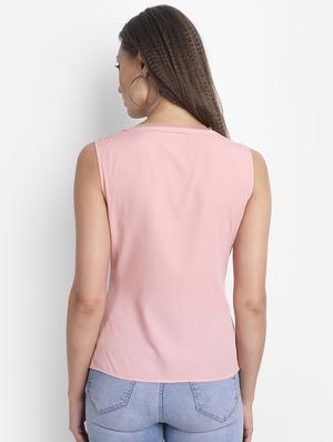 round neck embellished top - 18042077 - Standard Image - 3