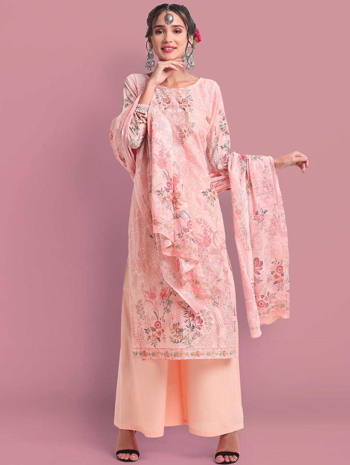 floral unstitched suit - 18042097 - Zoom Image - 1