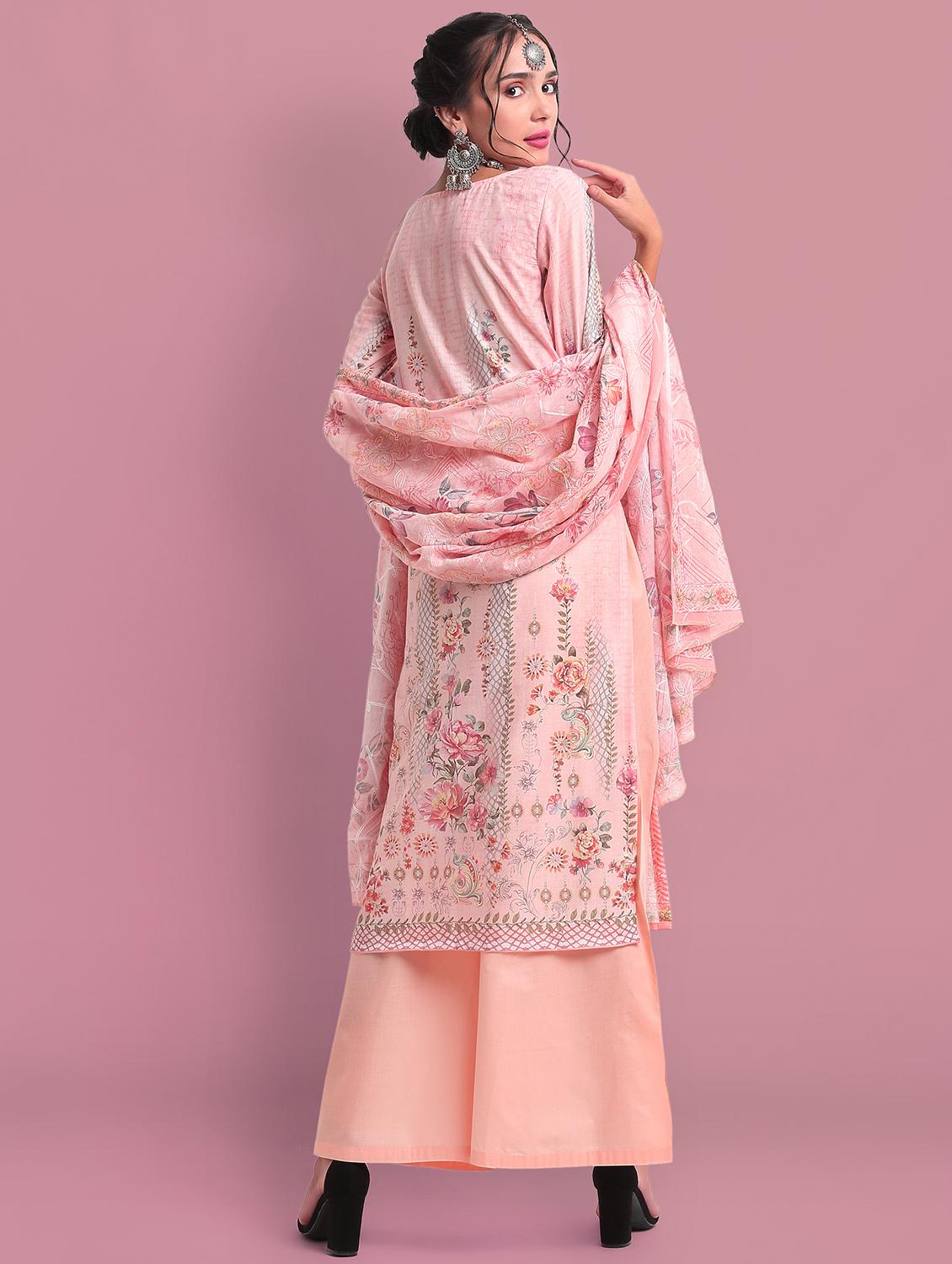 floral unstitched suit - 18042097 - Zoom Image - 3