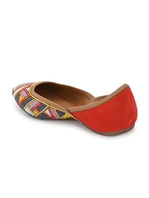 multi colored faux leather slip on jutis & mojaris - 18042442 - Standard Image - 3