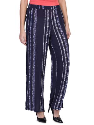 mid rise striped palazzo - 18042558 - Standard Image - 2