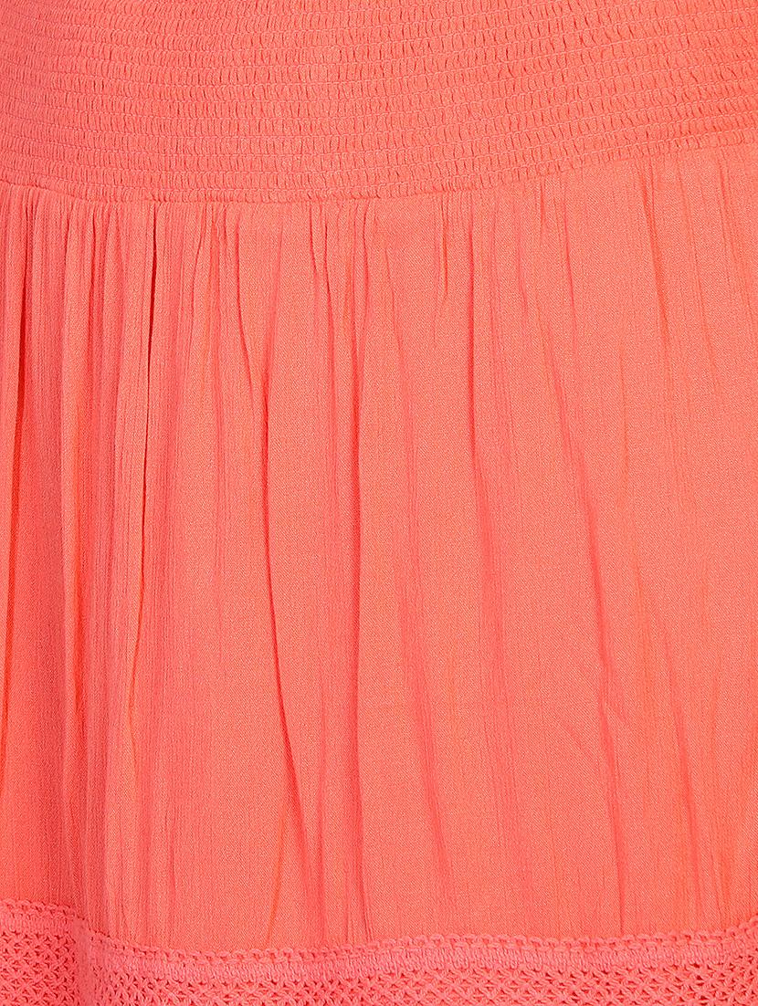 mid rise solid a-line skirt - 18042561 - Zoom Image - 5