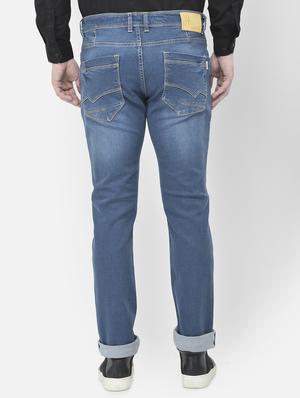 blue solid washed jean - 18042935 - Standard Image - 3