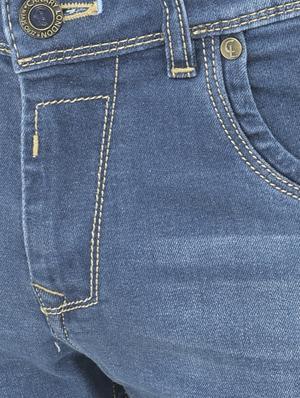 blue solid washed jean - 18042935 - Standard Image - 5