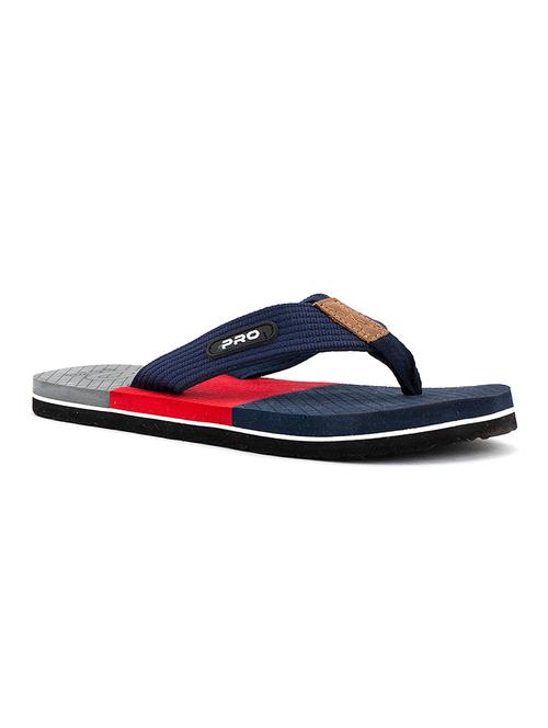 navy canvas slip on flip flops - 18043496 - Standard Image - 1