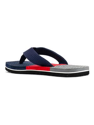 navy canvas slip on flip flops - 18043496 - Standard Image - 3