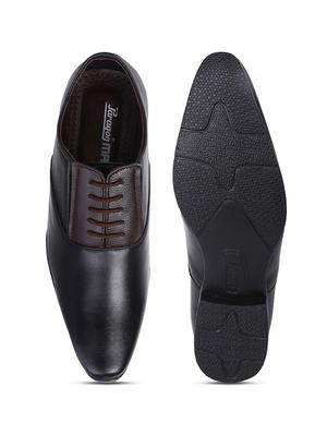 brown pvc laceup oxfords - 18043578 - Standard Image - 4