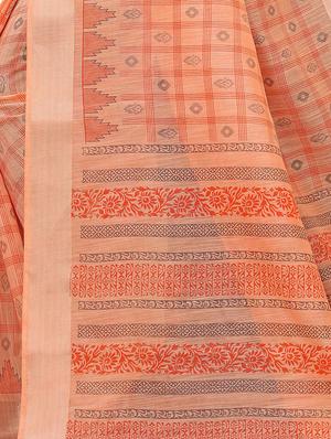 lace work handloom saree with blouse - 18043702 - Standard Image - 4