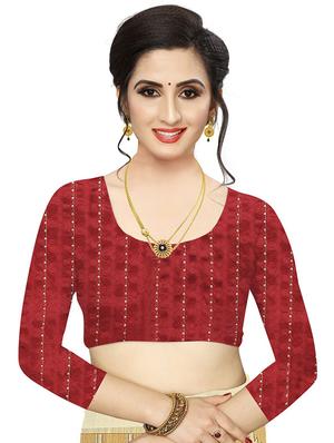 printed handloom saree with blouse - 18043703 - Standard Image - 3