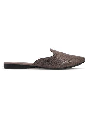 grey leather slip on sandals - 18043798 - Standard Image - 2