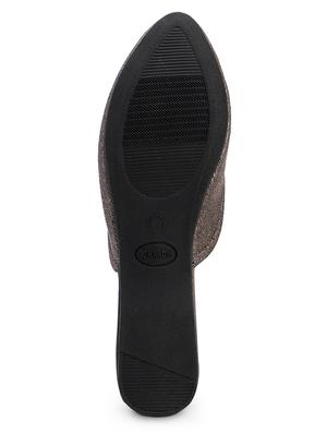 grey leather slip on sandals - 18043798 - Standard Image - 5