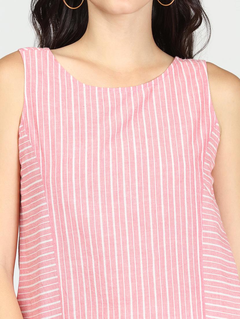 round neck striped top - 18044200 - Zoom Image - 5