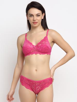 set of 2 laced bra & panty set - 18045183 - Standard Image - 2