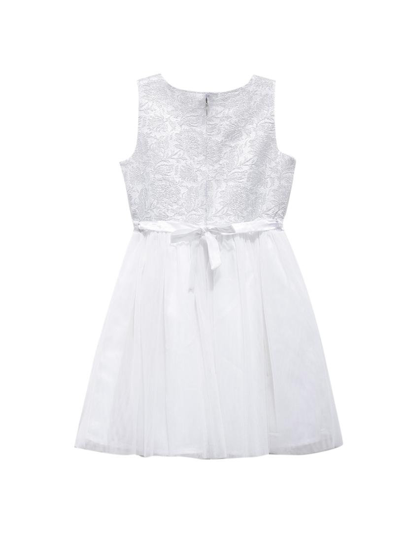 silver solid frock - 18047089 - Zoom Image - 2