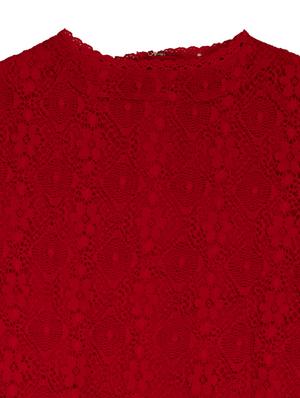 red solid frock - 18047103 - Standard Image - 4