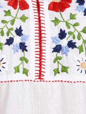 white cotton aline kurta - 18047493 - Standard Image - 6