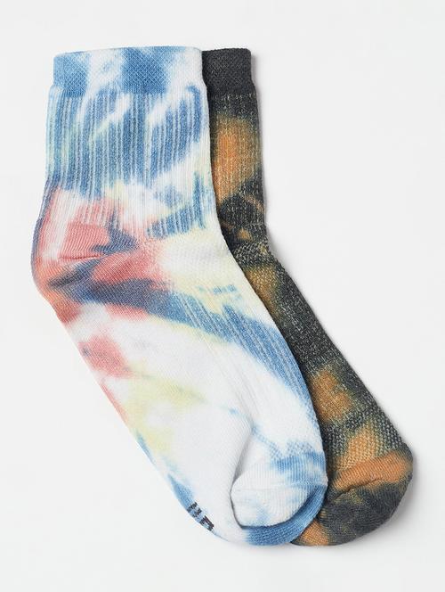 women pack of 2 printed ankle length socks  - 18047663 -  Standard Image - 0