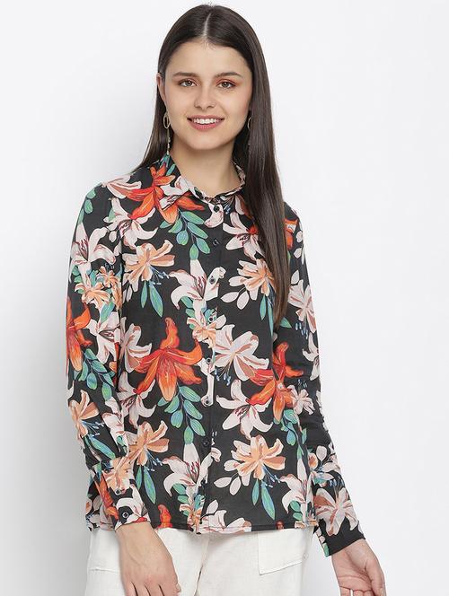 long sleeved floral shirt - 18048186 -  Standard Image - 0