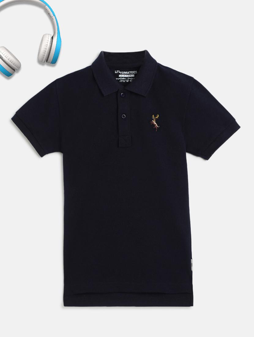 blue solid t-shirt - 18048269 - Zoom Image - 1