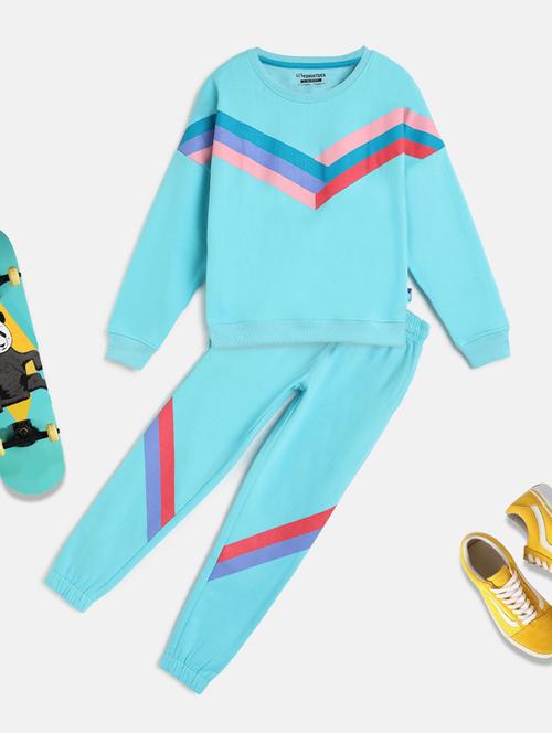 blue color block sportswear - 18048293 - Very Small Image - 1