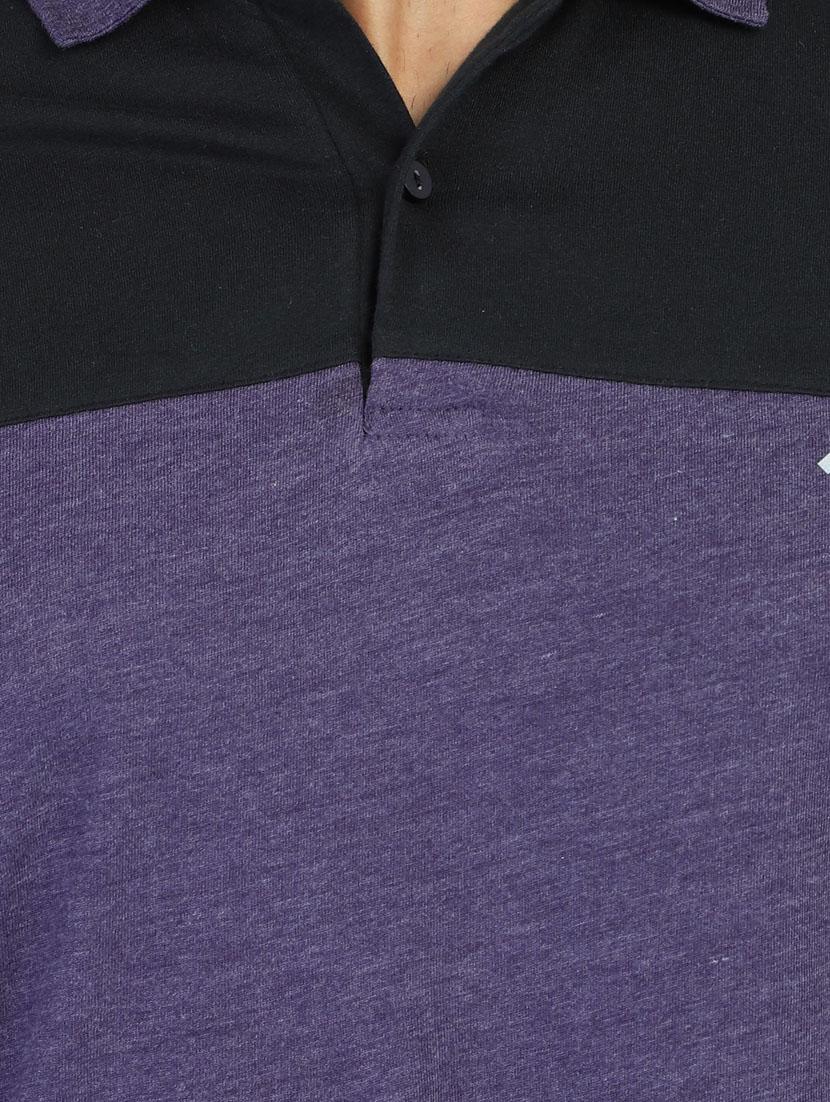 purple color polo t-shirt - 18048783 - Zoom Image - 4
