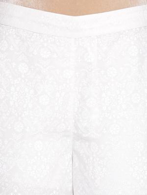 white floral print flared palazzo - 18048911 - Standard Image - 5