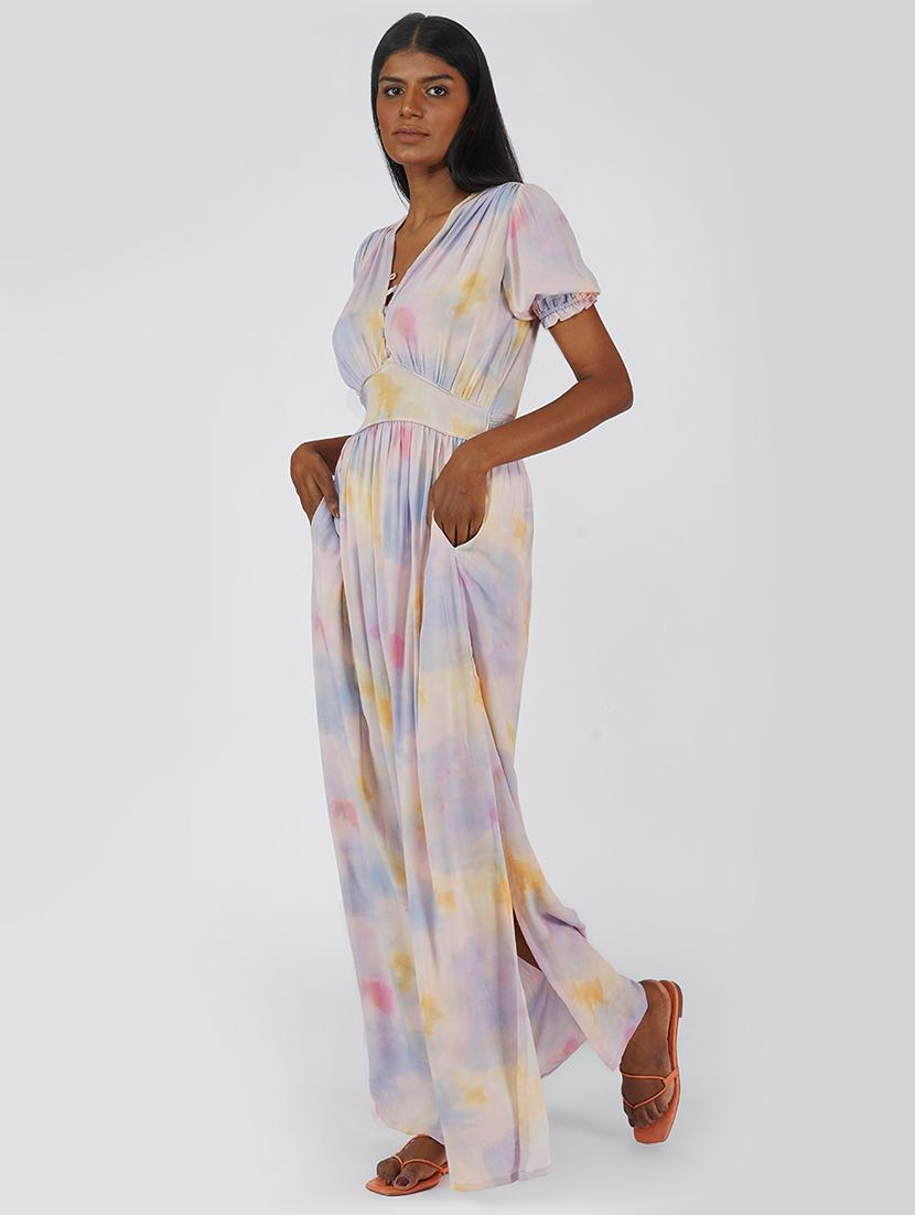tie & dye maxi dress - 18049188 - Zoom Image - 2