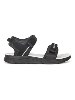 black fabric back strap sandals - 18049295 - Standard Image - 2