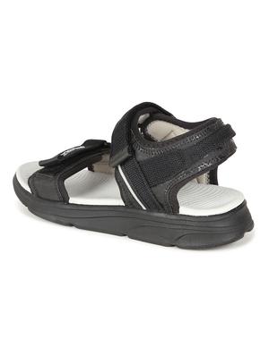 black fabric back strap sandals - 18049295 - Standard Image - 3