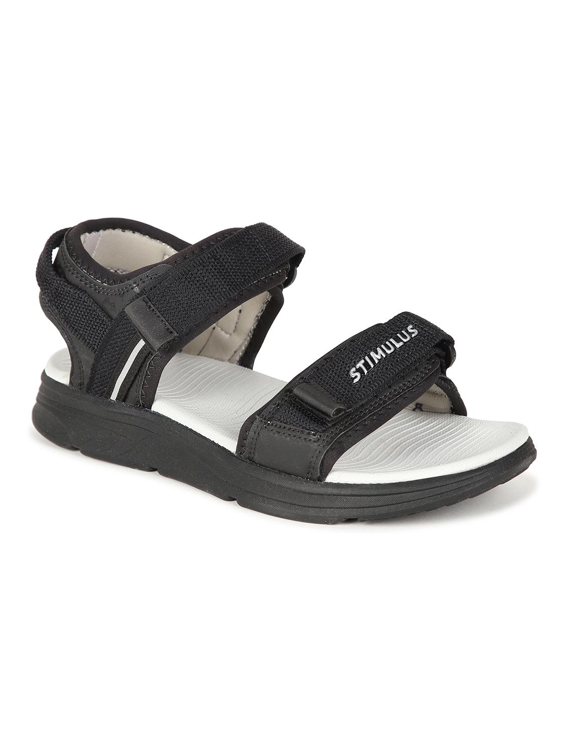 black fabric back strap sandals - 18049295 - Zoom Image - 1