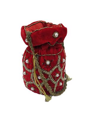 red velvet regular potli - 18049360 - Standard Image - 2