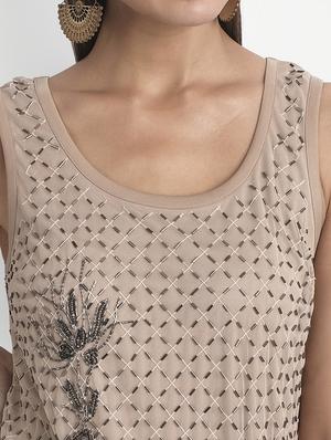 embellished drop waist dress - 18051309 - Standard Image - 6
