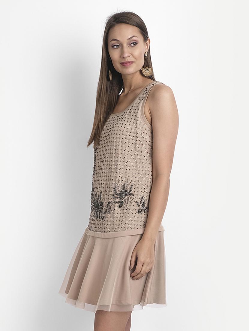embellished drop waist dress - 18051309 - Zoom Image - 2