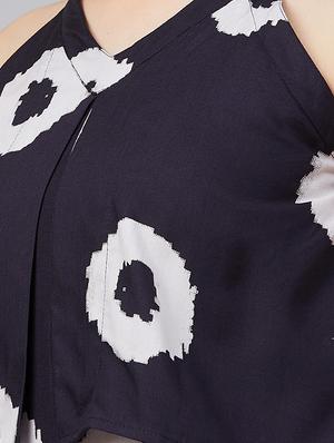 v-neck printed full leg jumpsuit - 18051423 - Standard Image - 4