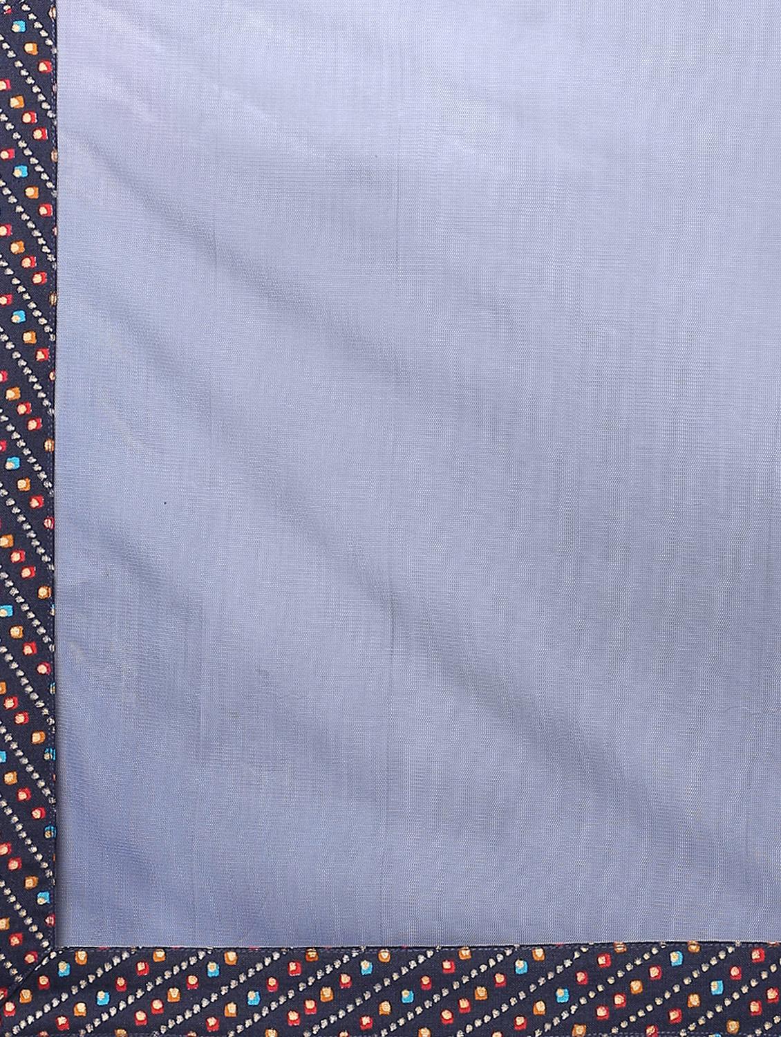 blue cotton blend kurta palazzo set - 18051617 - Zoom Image - 6