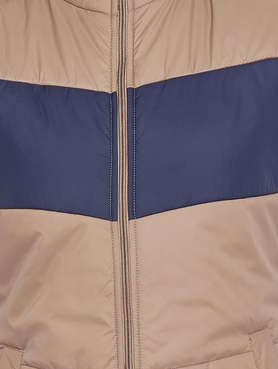 beige color block jacket - 18052303 - Zoom Image - 5