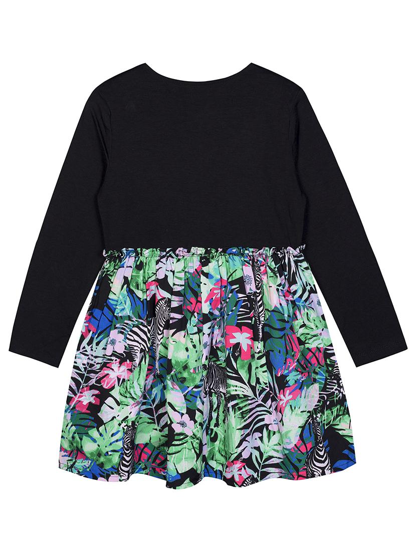 multi colored floral fit & flared dress - 18052481 - Zoom Image - 2