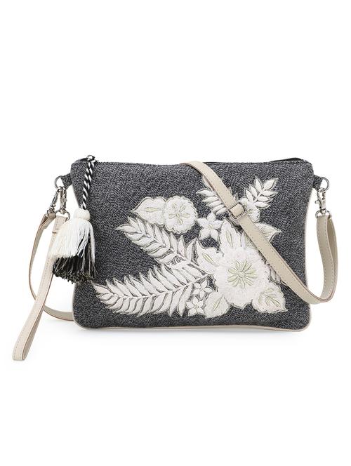 grey canvas sling bag - 18053622 -  Standard Image - 0