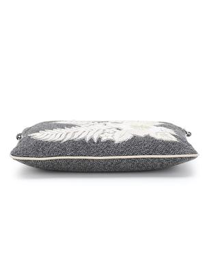 grey canvas regular sling bag - 18053622 - Standard Image - 6