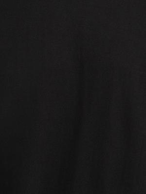 black v-neck solid t-shirt - 18053715 - Standard Image - 6