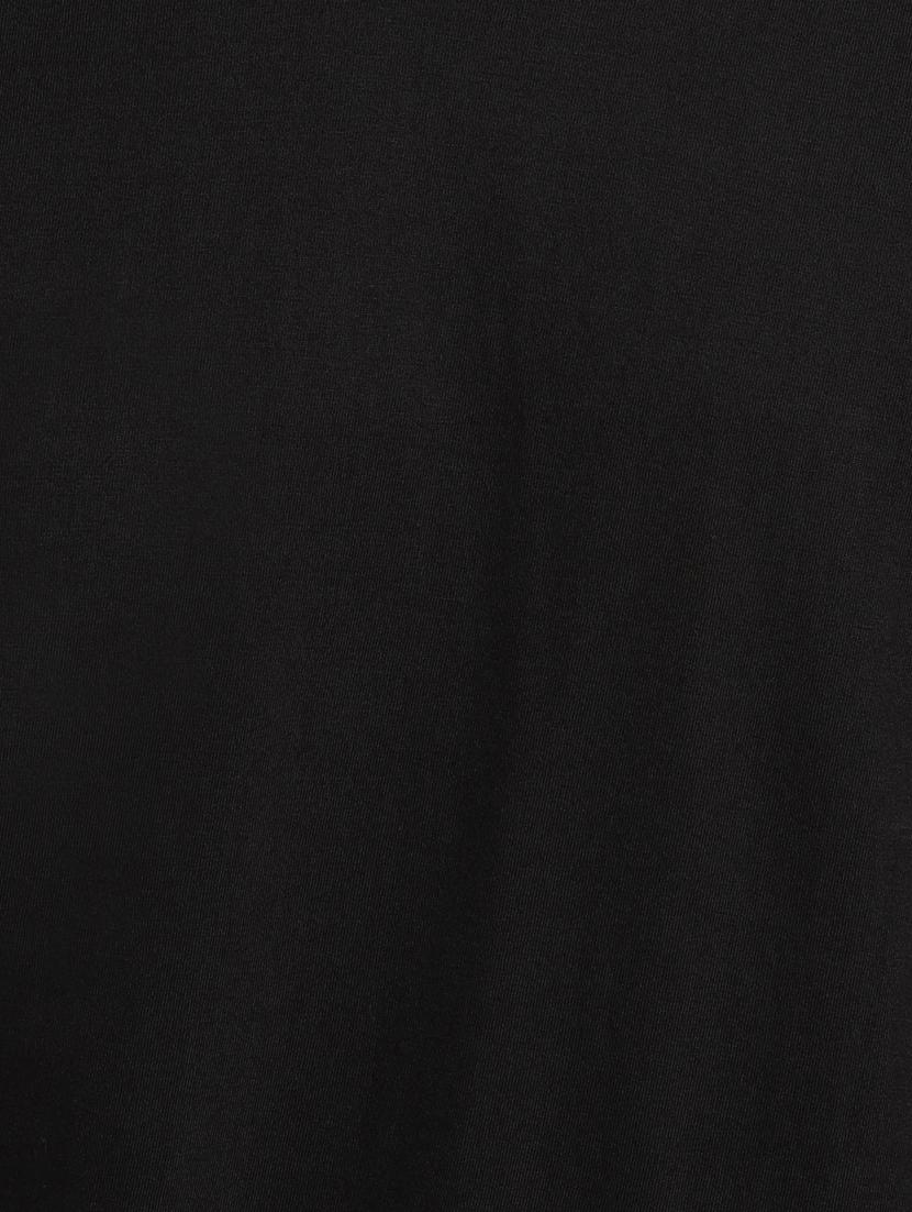 black v-neck solid t-shirt - 18053715 - Zoom Image - 6