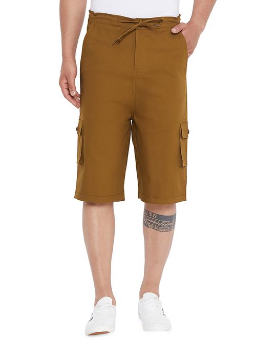 brown cotton three fourth - 18053923 - Standard Image - 1