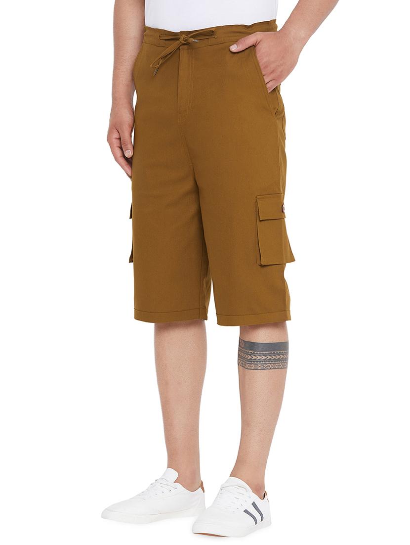 brown cotton three fourth - 18053923 - Zoom Image - 2