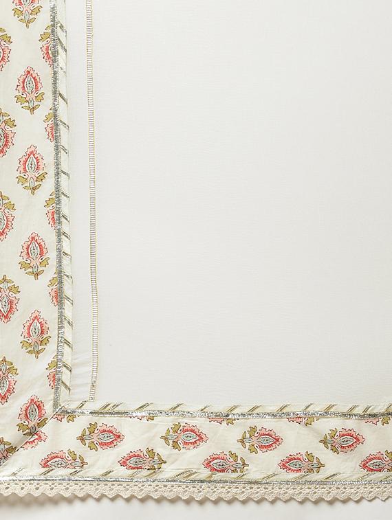cream cotton kurta pant set - 18054224 - Zoom Image - 6