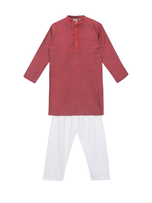 red printed kurta set - 18056331 - Standard Image - 1