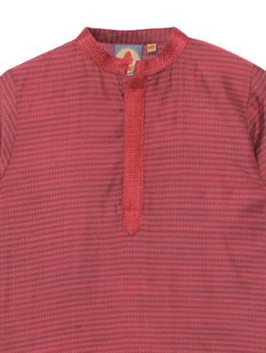 red printed kurta set - 18056331 - Standard Image - 6