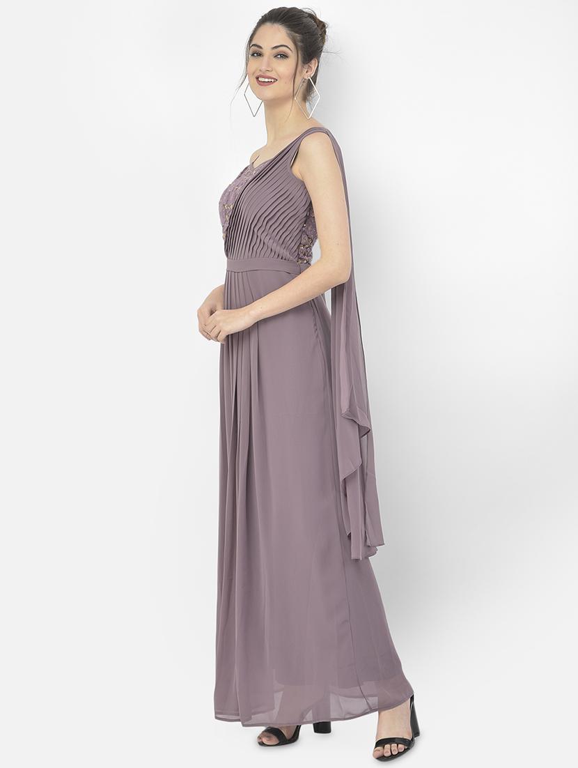 self design lace gown dress - 18056451 - Zoom Image - 2
