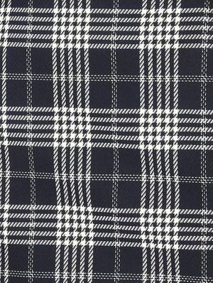 navy blue checkered straight skirt - 18056484 - Standard Image - 5