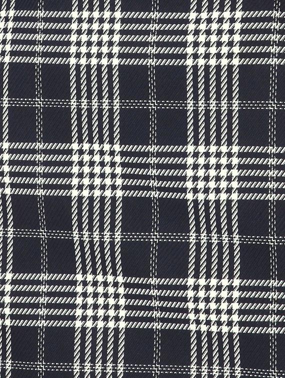 navy blue checkered straight skirt - 18056484 - Zoom Image - 5