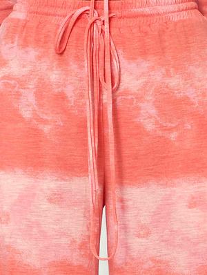 orange tie & dye wide leg trouser - 18056490 - Standard Image - 4